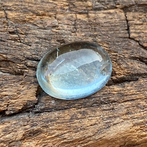 Piedra preciosa suelta de Aguamarina 3,97 quilates increíble cabujón de forma ovalada de Color superior Natural con buen brillo para la fabricación de joyas - Product Image 1