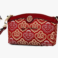 Pochette souple à fermeture éclair brodée tendance pour un style ethnique moderne par Tradebyd
