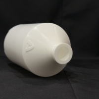 Bouteille de marque APS, modèle C0167, en HDPE/PE, pour médecine vétérinaire, sérigraphiée, légère, durable, pompe à lotion, forme cylindrique, blanche