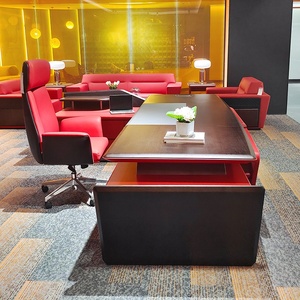 Multi Functional Home <b>Office</b> Desk Durable Wooden Study Table Commercial Manager <b>Office</b> Workstation Computer Desk No MOQ - Product Image 1
