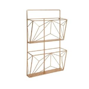 Top Arrival Handmade Iron Foldable Wall Magazine Rack <b>Set</b> Functional Double and Triple <b>Shelves</b> for Home Decor - Product Image 5