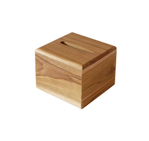 Boîte à mouchoirs en bois fabriqué à partir de bois de teck petite taille Original Indonesia Supply - Product Image 1