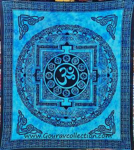 Tapiz POTLY con Estampado TIBET OM, Decorativo para Colgar en la Pared, Impresión Digital, Hecho a Medida, Sábana de Algodón al por Mayor GC-TPDB-132 - Product Image 2