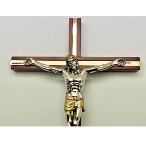 Crucifix croix en bois Jésus suspendu religieux inspirant INRI - Product Image 6
