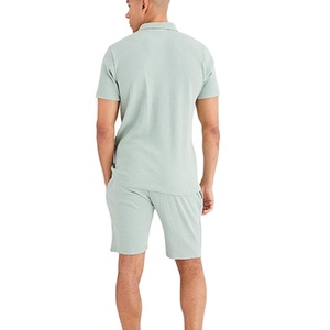 Polos de Hombre de Algodón de Alta Calidad, Corte Ajustado, Estilo con Cierre de 1/4, Color Liso Personalizable, Transpirables, a la Moda, Venta al Por Mayor - Product Image 3