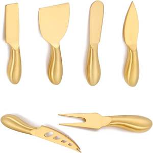 Dernier modèle de couteaux à fromage en laiton Lot de 6 pièces standard à prix raisonnable Couverts Taille personnalisée et vente - Product Image 1