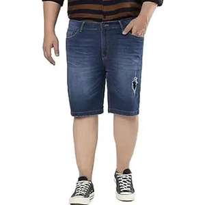 Short en jean personnalisé pour hommes de High Street Respirant Live-In Wash Short décontracté en gros avec méthode de tissage tricoté à motif solide - Product Image 1