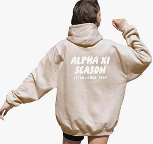 Sudadera Sorority So Foxy - Sudadera Color Bronceado con Estampado Inflado - Product Image 2