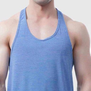 Solid Color Custom Logo <b>Ribbed</b> <b>Vests</b> Breathable Cotton Tank Top Wholesale <b>Ribbed</b> Tank Top for <b>Men</b> - Product Image 6
