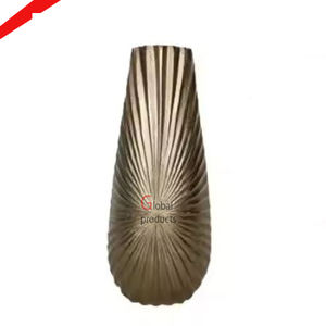 Pot de fleur en forme de bouteille fini doré de qualité supérieure pour la décoration de la maison et de l'hôtel - Product Image 5