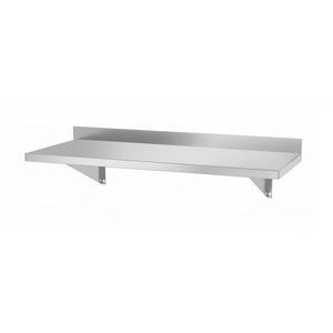 Mensola da Parete Moderna con 2 Staffe 800x300x(H)250mm Marca HENDI - Product Image 1