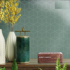 Boîte à souvenirs en bois brun avec motif en treillis et couvercle à charnière Boîte de rangement décorative pour bijoux, cadeaux et organisation de la maison - Product Image 4