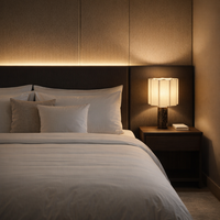 Lampe de bureau LED sans fil à intensité variable tactile, avec base en marbre naturel de luxe et abat-jour en lin cannelé, idéale pour la maison, l'hôtel, le bureau et la table de chevet