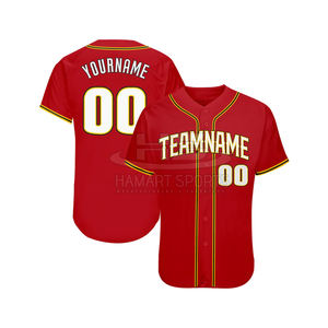 Jersey de uniforme de béisbol de alta calidad para hombre hecho en fábrica Jersey de béisbol de hombre con nombre de equipo personalizado - Product Image 2