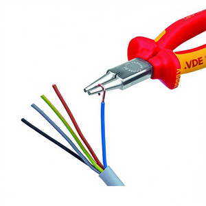 คีมปากกลมชุบโครเมียมยี่ห้อ Knipex ผ่านการทดสอบมาตรฐาน VDE พร้อมด้ามจับฉนวนหลายชั้น - Product Image 2