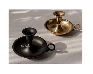 Superior Quality Round Shape Candle Holder In Aluminum Gold Color Candle Holder For Wedding Event And Party Decor - Product Image 2