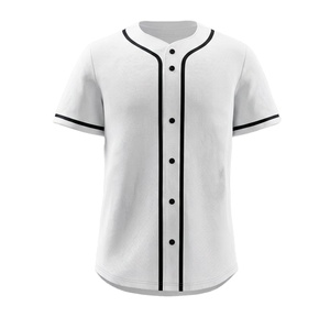 Custom Printed Digital Print Men's <b>Baseball</b> <b>Jerseys</b> Breathable Mesh Fabric Short Sleeve V-neck 100% Polyester Front <b>Bulk</b> - Product Image 1