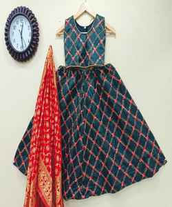 Recién llegado, último bebé Lehenga Choli listo para usar, Festival, precio especial al por mayor, multicolor en Ropa Étnica étnica - Product Image 2