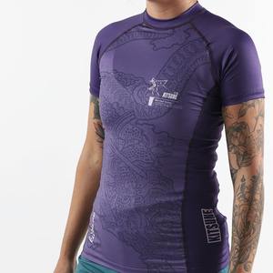 Rashguard de haute qualité, respirant, écologique, antibactérien, en spandex/nylon, pour femmes, pour le BJJ, le MMA, la lutte, les vêtements de combat - Product Image 4