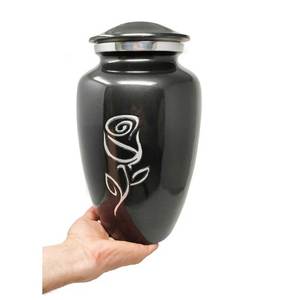 Urna de aluminio personalizada para cenizas, urna de cremación funeraria para cenizas humanas exportada desde la India - Product Image 3