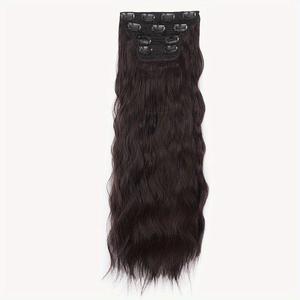 Haute qualité pleine tête Remy vierge cheveux humains droite et bouclée Clip dans les extensions de cheveux 4C pour les femmes noires - Product Image 2