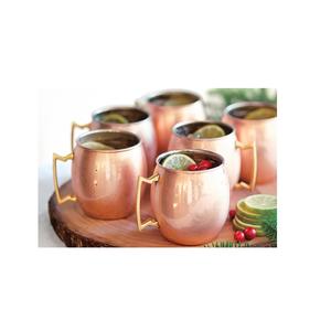 Vendedor caliente Tazas de mula de cobre puro para cerveza de jengibre Hecho de taza de cobre puro Tazas de mula de Moscú Producto hecho por la India - Product Image 6