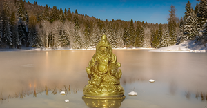 Kubera de latón hecho a mano/estatua de Kuber Maharaj/ídolo para el éxito y la riqueza para el hogar y la Oficina artículos decorativos artesanía de Metal - Product Image 2