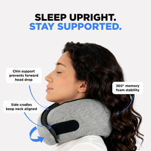 Snug Portable Travel <b>Pillow</b> U-Shape <b>Memory</b> Foam Neck <b>Pillow</b> with Custom Logo for Car and Office Use - Product Image 4