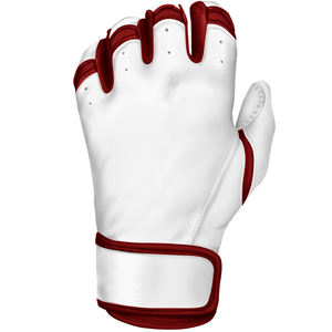 Factory Supply Leather Baseball Batting Gloves Short Cuff OEM Pro Quality Soft Training Wear Waterproof Breathable Durable - Product Image 3