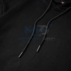 Sweat à capuche basique 100 % coton brodé pour homme, pull léger et respirant pour l'hiver, écoresponsable, avec poignets et capuche côtelés - Product Image 4