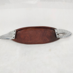 Wood Crafts Table Decorative Brown Wooden Tray Light <b>Weight</b> Square Shape for Home Office Food <b>Storage</b> Serving Wood Tray Top Sale - Product Image 1