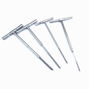 Dispositif de taraudage orthopédique Offre Spéciale Taraud osseux avec poignée en T Instrument chirurgical orthopédique vétérinaire en acier inoxydable - Product Image 1