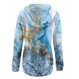 2025 Factory Wholesale Women's Winter Hooded <b>Sublimation</b> <b>Hoodies</b> with Custom Logo & Color Polyester/Cotton Fabric - Product Image 4