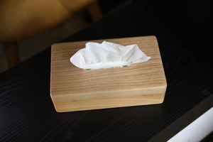 Boîte à mouchoirs en noyer de luxe | Porte-papier en bois pour salle de bain et salon | Mallette de rangement de bureau moderne | Organisateur de décoration intérieure - Product Image 2