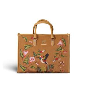 Bolso Tote Bohemio Vegano Bordado Priglob Exim para Mujer, Hecho a Mano con Cierre de Broches, para Uso Diario, Gujarat, Todas las Temporadas - Product Image 1