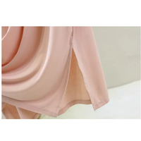 Robe décontractée pour la maison, grande taille, été, fine, col rond, robes pour femmes, manches courtes, ample, grande taille