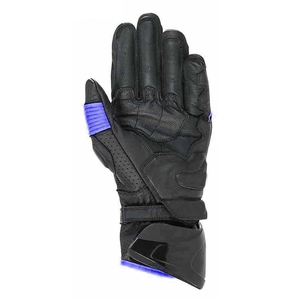ถุงมือหนังขี่มอเตอร์ไซด์สำหรับผู้ชาย, ถุงมือแข่งรถมอเตอร์ไซด์ถุงมือแข่งรถสีน้ำเงินสีดำ - Product Image 6