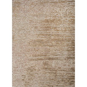 พรมขนสัตว์ผสมไหมถักมือสีเบจน้ำตาลลายเอนโทรปี สำหรับห้องนั่งเล่น พรมปูพื้นทางเดิน ลายเรขาคณิตสี่เหลี่ยมผืนผ้าสำหรับตกแต่งบ้าน - Product Image 3