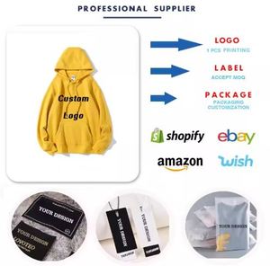 เสื้อมีฮู้ดโอเวอร์ไซส์ผู้ชายเสื้อผ้าแนวสตรีทวินเทจผ้าฝ้ายทรงโอเวอร์ไซส์พิมพ์ลายได้ตามต้องการ - Product Image 4