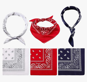 Écharpe carrée faite à la main Bandana Écharpe Logo personnalisé Imprimé Carré Couvre-chef Bandana de cheveux pour l'hiver et l'été - Product Image 3