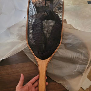 Outdoor Fly Fishing <b>Landing</b> <b>Net</b> Trout <b>Net</b> Wooden Frame With Rubber Netting Hand Cast <b>Net</b> Thor <b>Landing</b> Fishing <b>Net</b> Dip Trout - Product Image 1