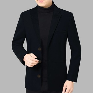 Manteau long en laine tendance pour homme, écologique, élégant, moderne, chaud, manteau d'hiver de qualité supérieure, doux, élégant, coupe décontractée pour le bureau et le quotidien - Product Image 3