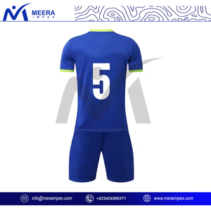 ชุดฟุตบอลชาย พิมพ์ลาย ทนทาน เสื้อและกางเกงขาสั้น รับผลิตแบบ OEM/ODM ชุดทีมกีฬาสำหรับผู้ใหญ่ ผ้าสแปนเด็กซ์/โพลีเอสเตอร์ - Product Image 4