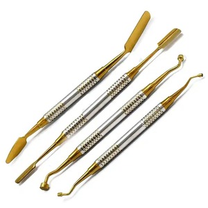 4 Uds. De instrumentos de implante PRF de acero inoxidable recubiertos de Plasma dorado, Kit de cirugía Dental reutilizable, fuente de alimentación Manual - Product Image 6