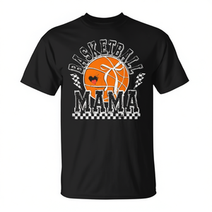 Camiseta para Mamá Deportista con Lazo Coqueto, para el Día del Partido de Baloncesto, Producto Promocional de Calidad para Mamás Entusiastas del Deporte - Product Image 2