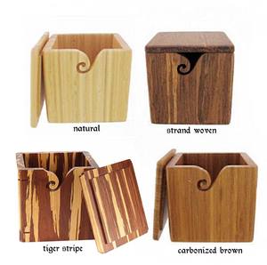 Bol en fil de bois naturel Forme et taille personnalisées de qualité exclusive Bol en fil à tricoter en bois de bambou d'Inde - Product Image 3