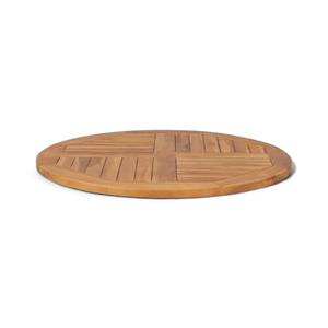 Mesa de madera de teca cruda de lujo de 80 cm para exteriores, muebles de comedor de repuesto estables y duraderos para restaurante, cafetería, Hotel - Product Image 2