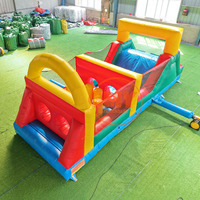 Parcours d'obstacles gonflable coloré de nouvelle conception pour adultes et enfants, Gonflable Inflables Dmuchaniec Obstacle pour le plaisir en plein air