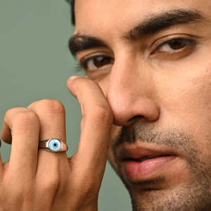 Anillos de Plata de Ley 925 de Primera Calidad para Hombre, con Engaste Geométrico y Circonita con Baño de Rodio, Joyería Masculina - Product Image 4