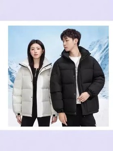 Veste matelassée légère pour homme, manteau d'hiver thermique chaud et matelassé, col montant, fermeture éclair, coupe-vent imperméable en toile - Product Image 3